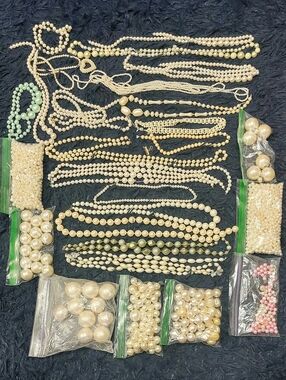 Pearl Strand Beads Vintage Lot - 3+ Lbs.